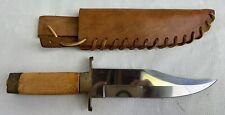 Vintage Connecticut Valley Arms CVA Bowie Knife Original Leather Sheath 12”