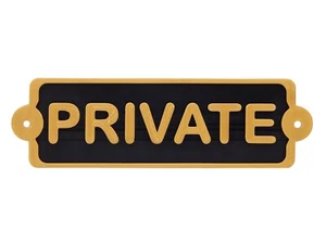 Letrero de plástico de privacidad privada placa de oficina o decoración del hogar montaje en puerta o pared - Imagen 1 de 4