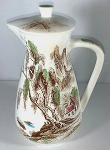 Vintage Nasco Sayonara Tee Kaffeekanne mit Deckel handbemalt Japan 1958-1962 - Bild 1 von 12