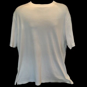 White Sz L Mens Nicer T Shirt Kenneth Roberts Platinum Crew Cotton Short Sleeve - Picture 1 of 7