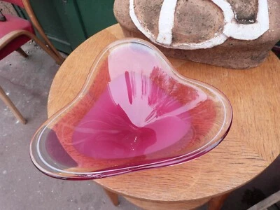 Flygsfors Coppa Vetro Conchiglia Anni 50 - Immagine 1 di 4