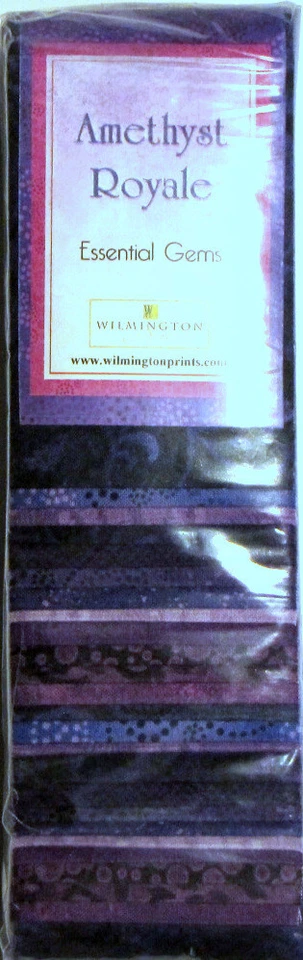 Amethyst Royale Purple 24 Strips Jelly Roll Fabric 2.5" X WOF Cotton Wilmington - Image 1 of 1