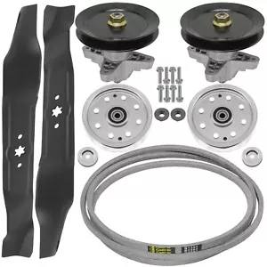 Deck Spindle with Pulley Blade & Belt For White Outdoor P616 V606 V60 V P 61 42" - Picture 1 of 9
