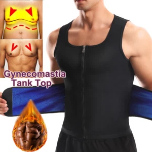 Hombres Chaleco Sauna para Sudor Atrapa el Calor Sudor Cintura Entrenador Gimnasio Compresión Chaleco Cinturón - Imagen 1 de 15