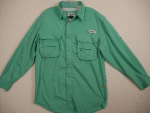 Magellan Mens Shirt Sz Medium Fishing Gear Vented Long Sleeve Dri-Release Green - Picture 1 of 12