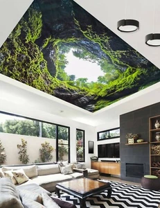 3D Grün Steinhöhle 2801 Geschäft Tapete Wandgemälde Selbstklebend Handel Zoe - Bild 1 von 5