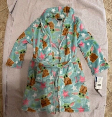 STAR WARS THE MANDALORIAN was-$42 THE CHILD AKA BABY YODA ROBE Girl Size 6 - Image 1 of 3