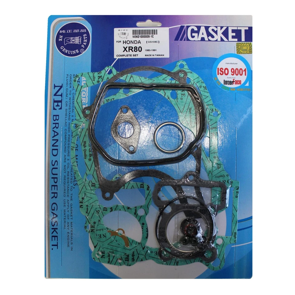 Kit completo de juntas de motor de extremo superior inferior HONDA XR80R 1986 1987 1988 1989 XR80-R Foto 1 de 1