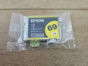 Cartucho de tinta Epson 69 TO694 amarillo nuevo sellado envío gratuito - Imagen 1 de 2
