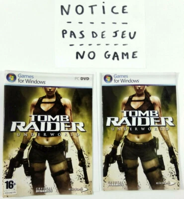 PC French Version Manual And Jacket Tomb Raider Underworld - Image 1 of 2