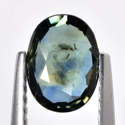 1.20 Cts Australian Bicolor Sapphire Unheated Blue Green Natural Loose Gemstone - Image 1 of 3