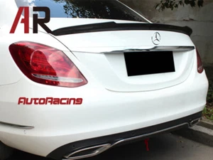 FD Style Trunk Carbon Spoiler Fit 15-19 W205 C250 C300 C400 C450 C63 4Dr - Foto 1 di 3