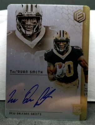 2018 PANINI ELEMENTS TRE'QUAN TREQUAN SMITH METAL AUTO RC #'d /199 Saints - Image 1 of 3