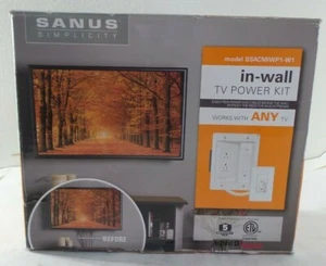 SANUS Simplicity In-wall Power and Cable Management Kit SSACMIWP1-W1 New - Picture 1 of 2