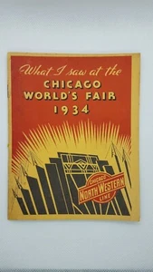 What I saw at the 1934 Chicago World's Fair Booklet Chicago Northwestern Line - Bild 1 von 5