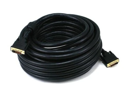Monoprice 50ft 24AWG CL2 Dual Link DVI-D Cable - Black - Image 1 of 2