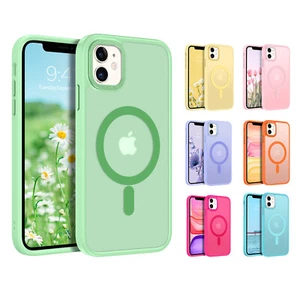 For iPhone 11 Phone Case MagSafe Magnetic Matte Slim Shockproof Dopamine Cover  - Picture 1 of 193