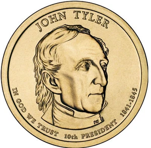 2009-John Tyler- Presidential Dollar uncirculated - Picture 1 of 5