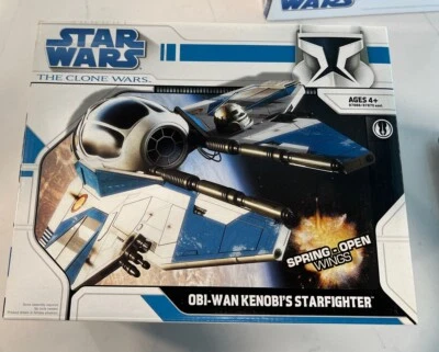 Star Wars Clone Wars Obi-Wan Kenobi's Starfighter ""SOLO ENTREGA EN EE. UU." Foto 1 de 3