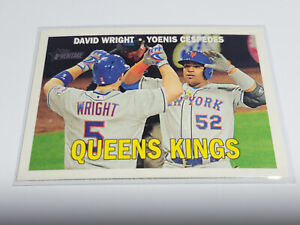 DAVID WRIGHT / CESPEDES 2016 Topps Heritage Queens Kings Insert #CC-16.  METS
