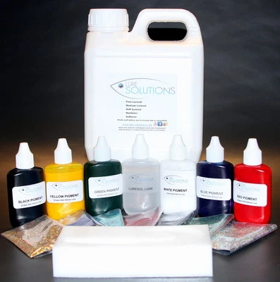 KIT DE FABRICACIÓN DE SEÑUELOS DE PESCA DE PLÁSTICO SUAVE DE 4,5" CEBOS DE NATACIÓN COLA DE LÁTIGO colores std  Foto 1 de 4