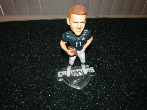 Carson Wentz Philadelphia Eagles NFL Super Bowl LII Champion Bobblehead (rare) Cover