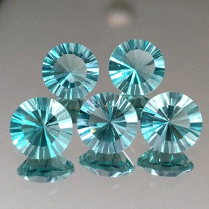 Piedras preciosas genuinas sueltas de fluorita natural verde redondo de 15,04 quilates 9 mm - Imagen 1 de 4