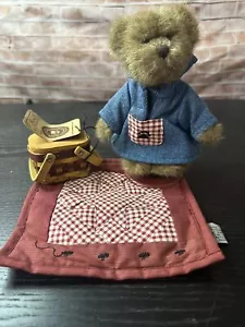 MORGAN B. BERRIWEATHER-BOYDS BEARS #02002-31 NEW with tags 2002 basket blanket - Picture 1 of 11