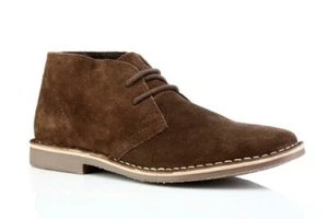 Botas de desierto Red Tape Gobi de gamuza marrón con cordones para hombre - Imagen 1 de 4