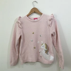 Zunie Girl Girl's Long Sleeve Pullover Sweater Pink/Blush Size XL (14/16) - Picture 1 of 8