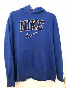 NIKE Blue Hooded Sweatshirt XXL - Picture 1 of 3