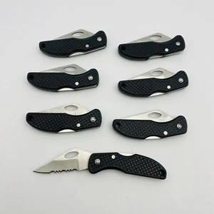 Pocketknife Lockback Utility Serrated Lot Of 7 See Pics Camping Fishing Hunting - Picture 1 of 6