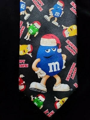Corbata para hombre marca M&M caramelo vacaciones colorida corbata de Navidad camisa de vestir para hombre Foto 1 de 4