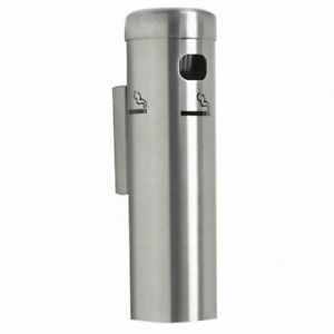 Wall Mounted Cigarette Butt Receptacle for Smokers - Public Aluminum Outdoors