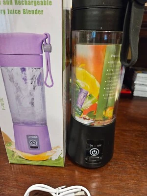 Portable Blender Juicer Cup USB Rechargeable Smoothies Mixer Fruit Machine - Image 1 of 2