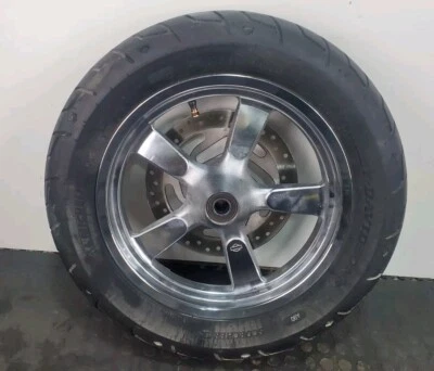 Harley Sportster XL 1200 883 2014 llanta delantera recta 5 radios neumático Mag  Foto 1 de 4