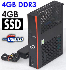 MINI PC FUJITSU S920 AMD 64-BIT CPU 4GB RAM 4GB SSD micro SATA 2x RS-232 V920