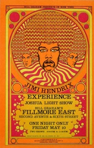 THE JIMI HENDRIX EXPERIENCE poster Fillmore East, NY, NY FME007 3rd Printing - Picture 1 of 1
