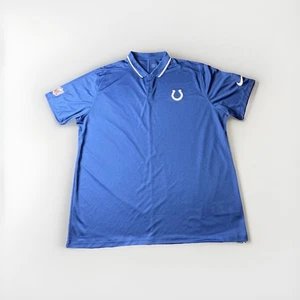 NFL Indianapolis Colts Nike Dri-Fit Polo Para Hombre Talla XL Cuello Azul y Blanco - Imagen 1 de 6
