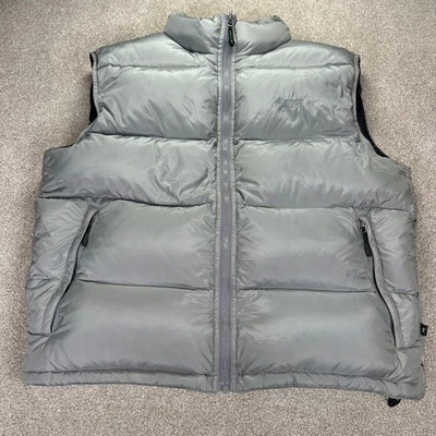 Eastern Mountain Sports Mens Large Puffer Vest Gray Full Zip Down Insulated EMS - Image 1 of 4