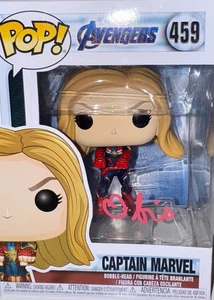 Brie Larson Signed Funko Pop #459 "Captain Marvel" Avengers - JSA COA - Picture 1 of 6
