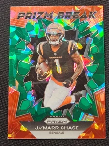 2023 Panini Prizm - Prizm Break Ja'Marr Chase #PB-10 Green Ice Prizm - Bild 1 von 2