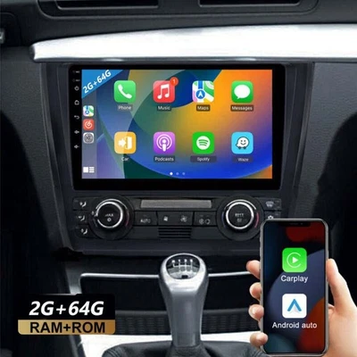 Android 15 Apple Carplay For BMW 1 Series E88 E82 E81 E87 08-11 Car Stereo Radio - Image 1 of 4