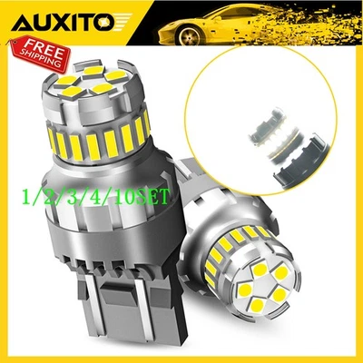 7440 7443 7441 Lâmpada LED traseira reversa legal super branca brilhante conjunto 1~10 - Imagem 1 de 4