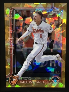 2025 Topps Chrome Sapphire Ryan Mountcastle Gold /50 Baltimore Orioles - Bild 1 von 2