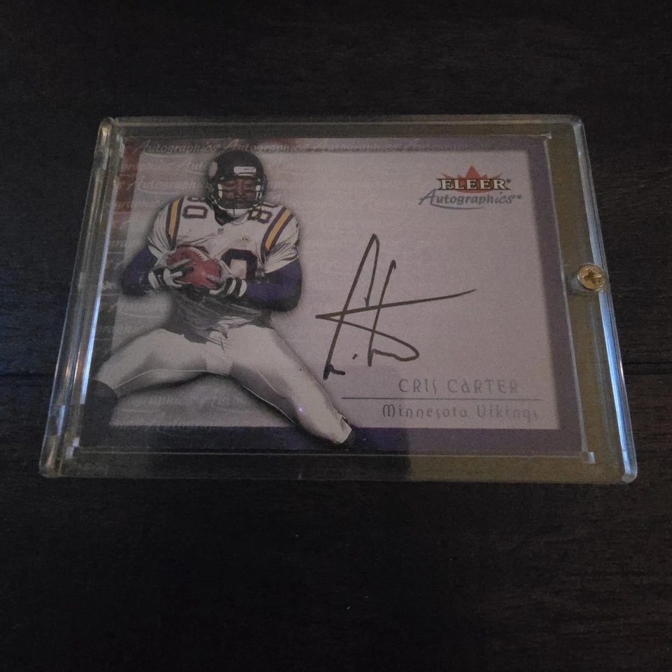 2000 Fleer Autographics Cris Carter Certified Autograph Signed Auto - Image 1 of 2
