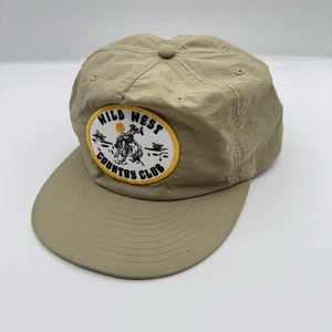 AS Colour Surf Wild West Country Club Khaki SnapBack Hat Cowboy Patch Cap - Picture 1 of 11