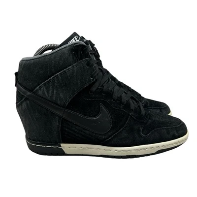 Nike Dunk Sky Hi Print Black White Women's Size 9 US 543258-002 Sneaker Wedge - Image 1 of 4