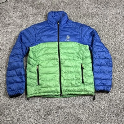 Chaqueta Ralph Lauren RLX Plumón Relleno Para Hombres M Pluma Puffer Abrigo de Golf Azul Verde Foto 1 de 4