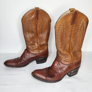 Botas de Vaquero Dan Post 6846 D-nut Lizard Western Para Hombre Talla 11 Marrón  - Imagen 1 de 14
